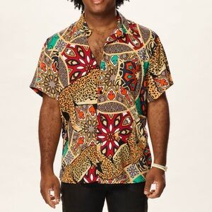 Forever 21 | Vibrant Geometric Men's Shirt